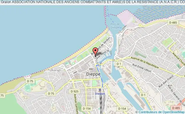 plan association Association Nationale Des Anciens Combattants Et Ami(e)s De La Resistance (a.n.a.c.r.) Comite Local De Dieppe Dieppe