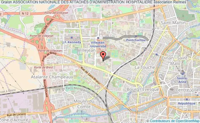 plan association Association Nationale Des Attaches D'administration Hospitaliere Rennes