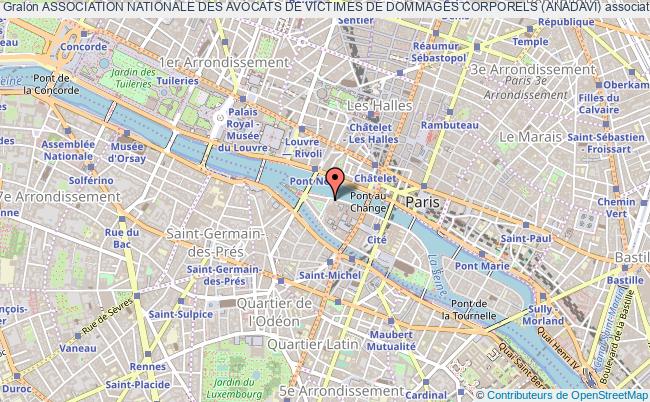 plan association Association Nationale Des Avocats De Victimes De Dommages Corporels (anadavi) Paris