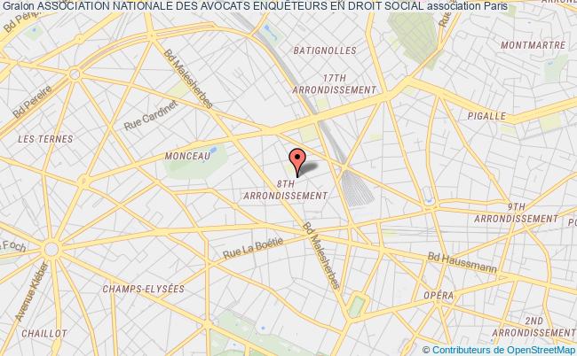 plan association Association Nationale Des Avocats EnquÊteurs En Droit Social Paris