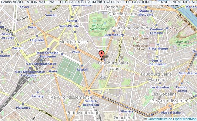plan association Association Nationale Des Cadres D'administration Et De Gestion De L'enseignement Catholique Paris