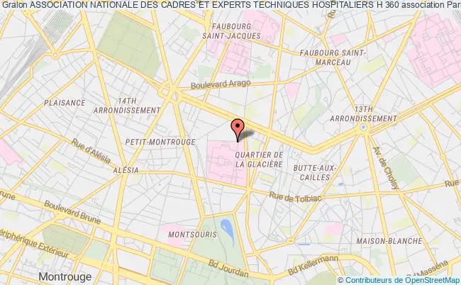 plan association Association Nationale Des Cadres Et Experts Techniques Hospitaliers H 360 Paris