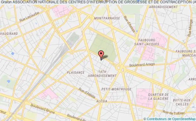 plan association Association Nationale Des Centres D'interruption De Grossesse Et De Contraception (a.n.c.i.c) Paris