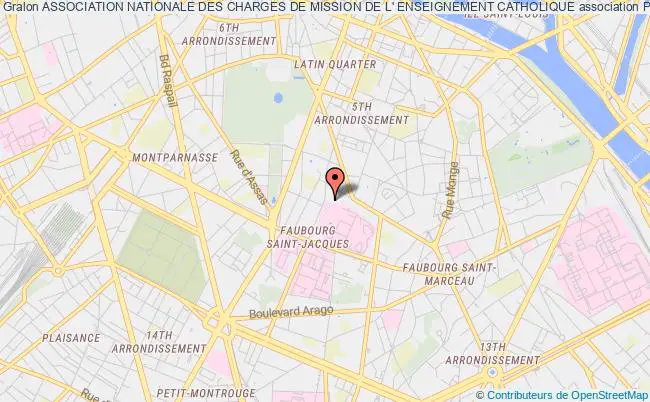 plan association Association Nationale Des Charges De Mission De L' Enseignement Catholique Paris