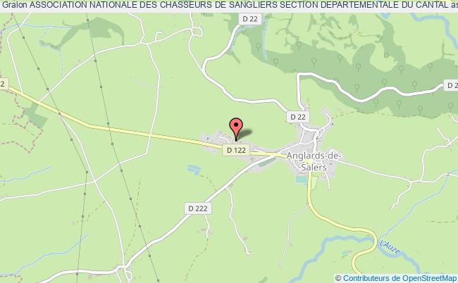 plan association Association Nationale Des Chasseurs De Sangliers Section Departementale Du Cantal Anglards-de-Salers