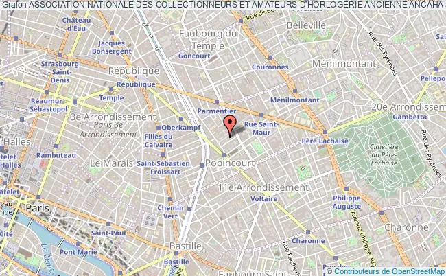 plan association Association Nationale Des Collectionneurs Et Amateurs D'horlogerie Ancienne Ancaha Paris