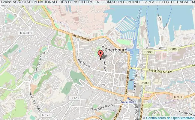 plan association Association Nationale Des Conseillers En Formation Continue - A.n.a.c.f.o.c. De L'academie De Caen Cherbourg-Octeville