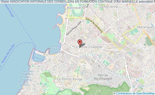 plan association Association Nationale Des Conseillers En Formation Continue D'aix Marseille Marseille