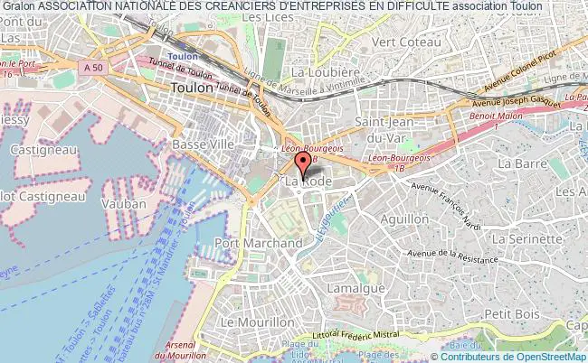plan association Association Nationale Des Creanciers D'entreprises En Difficulte Toulon