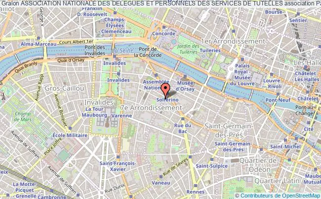 plan association Association Nationale Des Delegues Et Personnels Des Services De Tutelles Paris