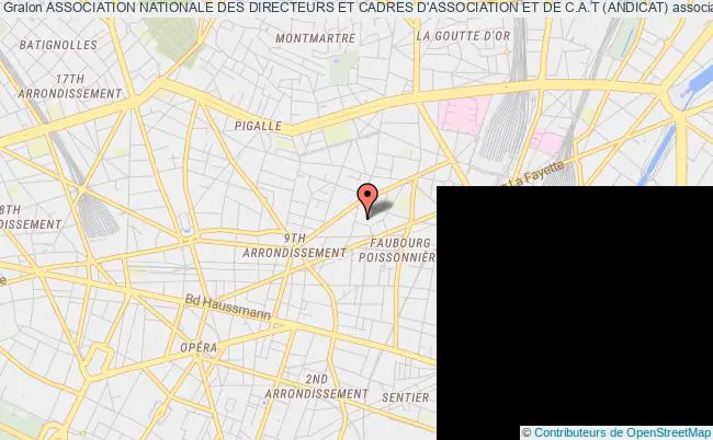 plan association Association Nationale Des Directeurs Et Cadres D'association Et De C.a.t (andicat) Paris