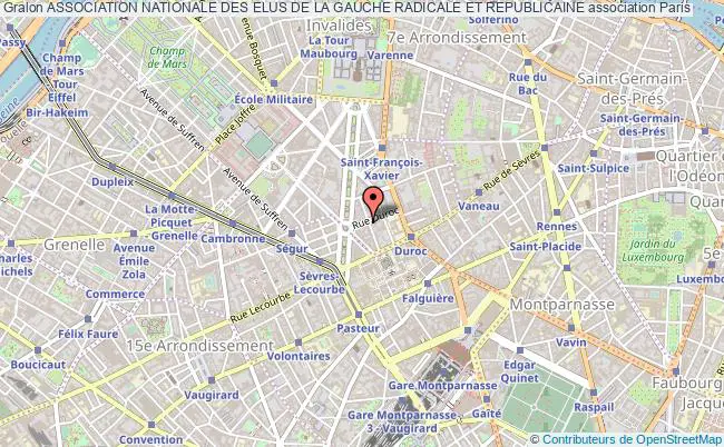 plan association Association Nationale Des Elus De La Gauche Radicale Et Republicaine Paris