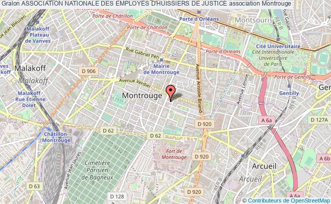 plan association Association Nationale Des EmployÉs D'huissiers De Justice Montrouge