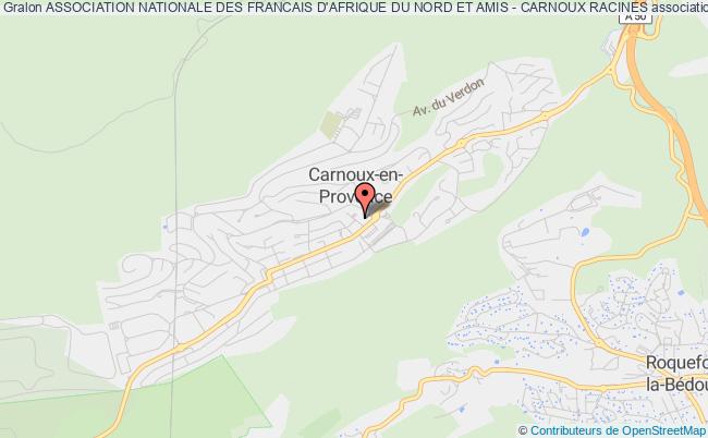 plan association Association Nationale Des Francais D'afrique Du Nord Et Amis - Carnoux Racines Carnoux-en-Provence