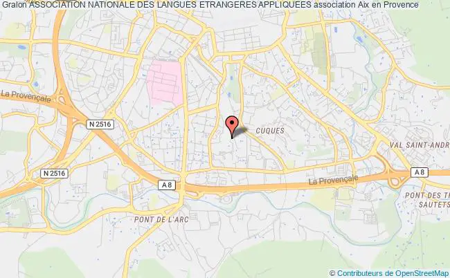 plan association Association Nationale Des Langues Etrangeres Appliquees Aix-en-Provence