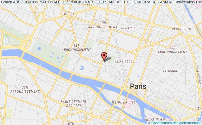plan association Association Nationale Des Magistrats Exercant A Titre Temporaire - Anmatt Paris