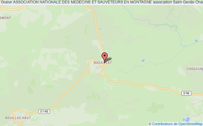 plan association Association Nationale Des Medecins Et Sauveteurs En Montagne Saint-Genès-Champanelle