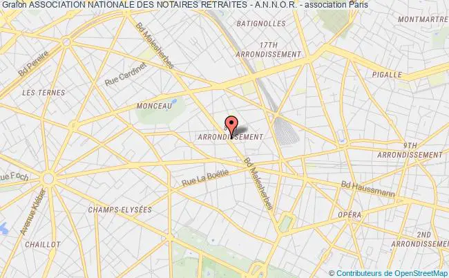 plan association Association Nationale Des Notaires Retraites - A.n.n.o.r. - Paris