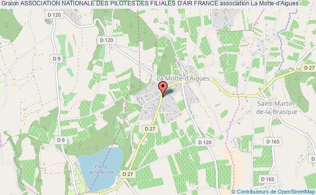 plan association Association Nationale Des Pilotes Des Filiales D'air France La Motte-d'Aigues