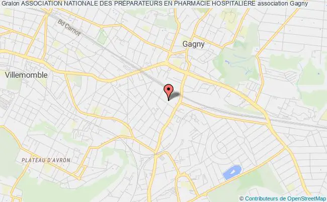 plan association Association Nationale Des PrÉparateurs En Pharmacie HospitaliÈre Gagny