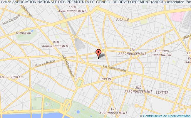 plan association Association Nationale Des Presidents De Conseil De Developpement (anpcd) Paris