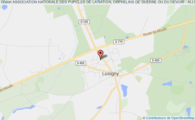 ASSOCIATION NATIONALE DES PUPILLES DE LA NATION, ORPHELINS DE GUERRE OU DU DEVOIR - ALLIER, CHER ET LOIRE