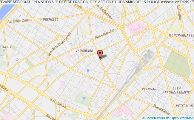 plan association Association Nationale Des Retraites De La Police Anrp Paris