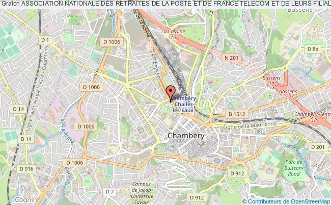 plan association Association Nationale Des Retraites De La Poste Et De France Telecom Et De Leurs Filiales Groupe Savoie Chambéry