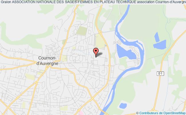 plan association Association Nationale Des Sages-femmes En Plateau Technique Cournon-d'Auvergne