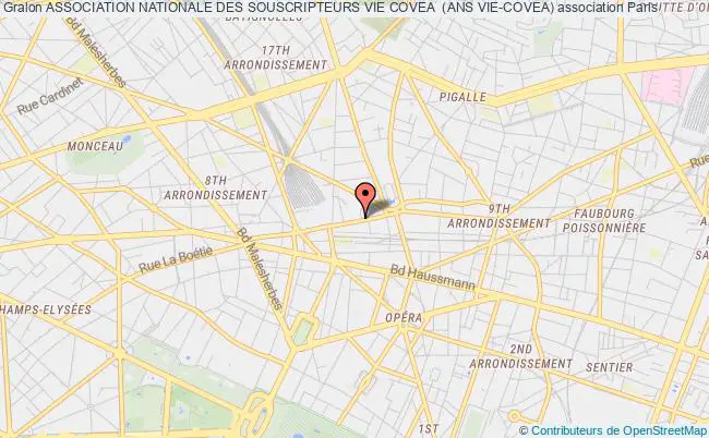 plan association Association Nationale Des Souscripteurs Vie Covea  (ans Vie-covea) Paris