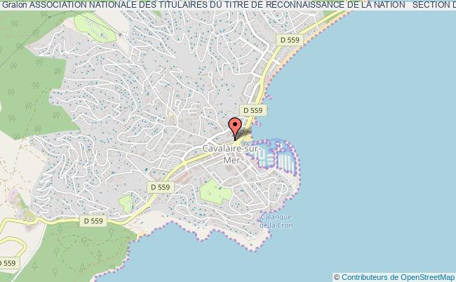 ASSOCIATION NATIONALE DES TITULAIRES DU TITRE DE RECONNAISSANCE DE LA NATION   SECTION DE LA BAIE DE CAVALAIRE    ANT - TRN