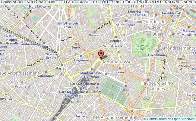 plan association Association Nationale Du Paritarisme Des Entreprises De Services A La Personne - Apnesap Paris