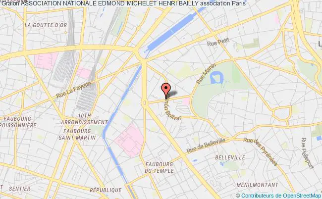plan association Association Nationale Edmond Michelet Henri Bailly Paris