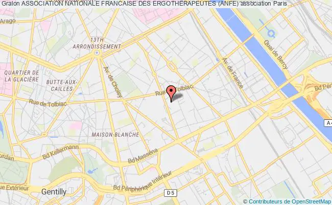 plan association Association Nationale Francaise Des Ergotherapeutes (anfe) Paris