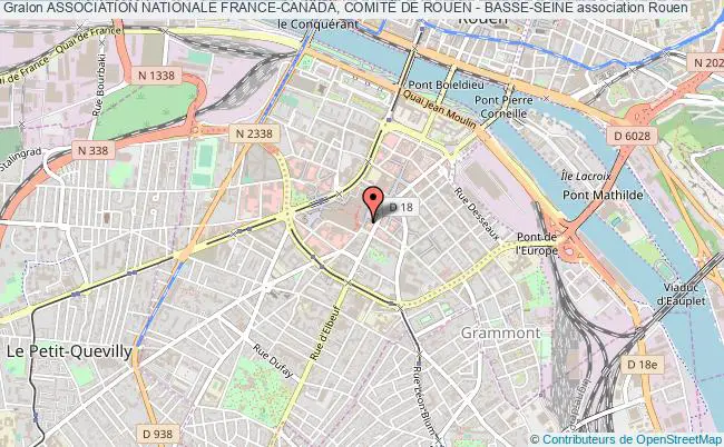 plan association Association Nationale France-canada, ComitÉ De Rouen - Basse-seine Rouen