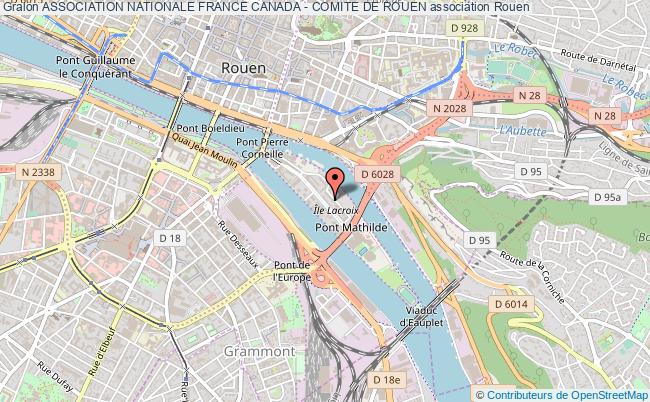 plan association Association Nationale France Canada - Comite De Rouen Rouen