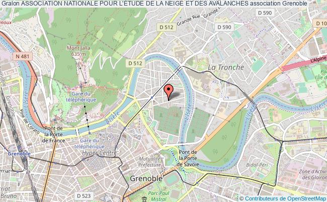 plan association Association Nationale Pour L'Étude De La Neige Et Des Avalanches Grenoble