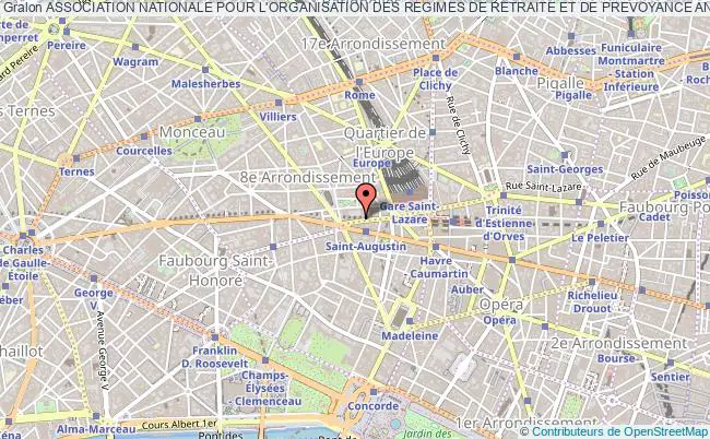 plan association Association Nationale Pour L'organisation Des Regimes De Retraite Et De Prevoyance Anor Paris