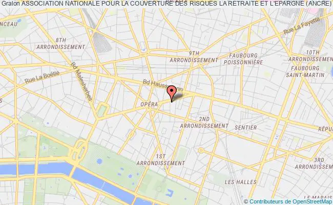 plan association Association Nationale Pour La Couverture Des Risques La Retraite Et L'epargne (ancre) Paris