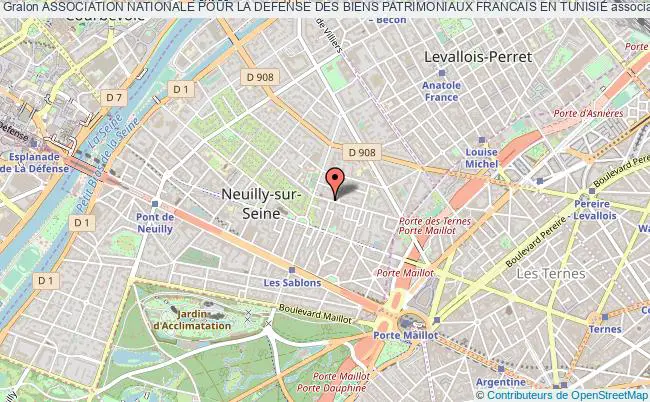plan association Association Nationale Pour La Defense Des Biens Patrimoniaux Francais En Tunisie Neuilly-sur-Seine