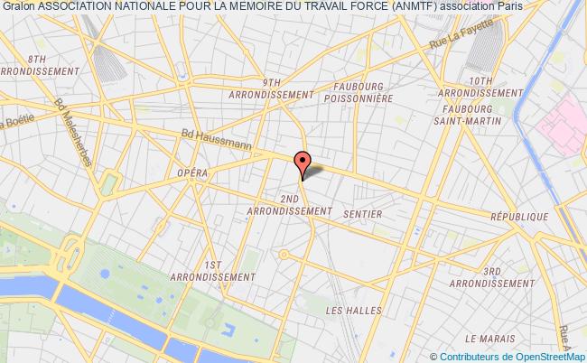 plan association Association Nationale Pour La Memoire Du Travail Force (anmtf) Paris