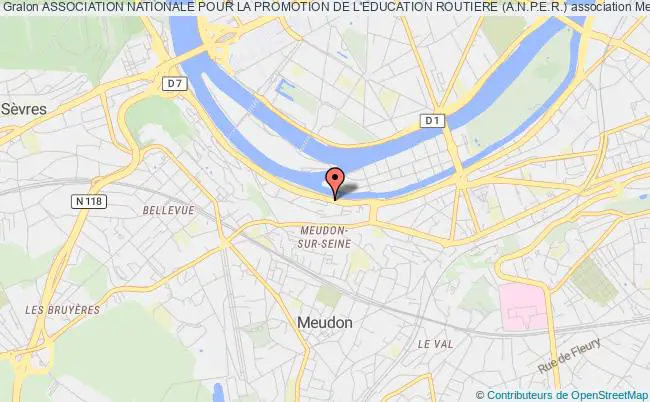 plan association Association Nationale Pour La Promotion De L'education Routiere (a.n.p.e.r.) Meudon