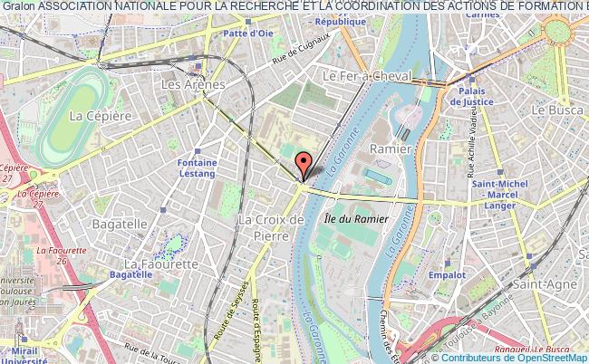 plan association Association Nationale Pour La Recherche Et La Coordination Des Actions De Formation Et D'insertion Toulouse