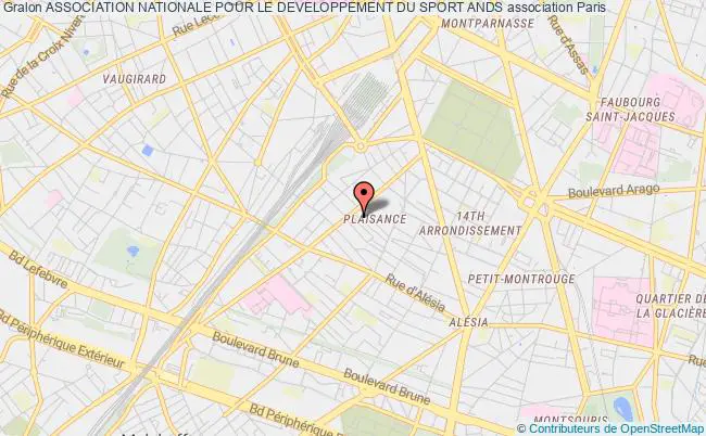 plan association Association Nationale Pour Le Developpement Du Sport Ands Paris 14e