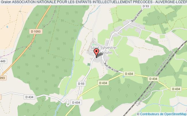 plan association Association Nationale Pour Les Enfants Intellectuellement PrÉcoces - Auvergne-lozÈre (a.n.p.e.i.p. Auvergne-lozÈre) Saint-Sylvestre-Pragoulin