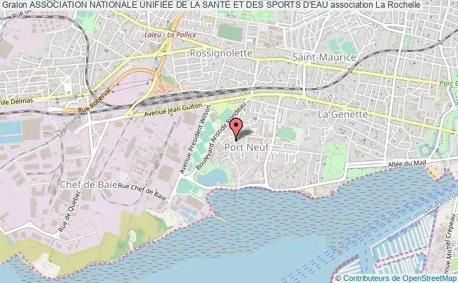 plan association Association Nationale UnifiÉe De La SantÉ Et Des Sports D'eau Rochelle