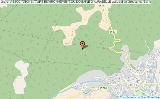 plan association Association Nature Environnement Du Domaine D Aurabelle Gréoux-les-Bains