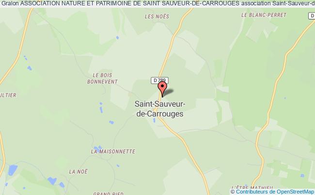 plan association Association Nature Et Patrimoine De Saint Sauveur-de-carrouges Saint-Sauveur-de-Carrouges