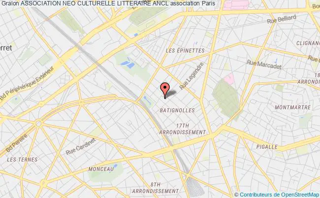 plan association Association Neo Culturelle Litteraire Ancl Paris