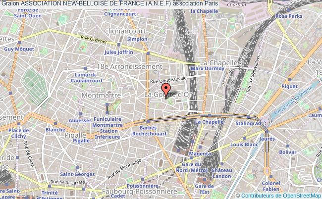 plan association Association New-belloise De France (a.n.e.f) Paris